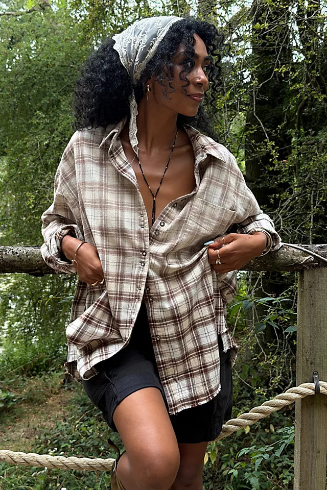 We The Free Lexi Plaid Button Down | Free People (Global - UK&FR Excluded)
