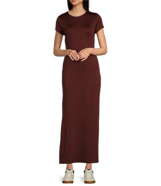 GB Knit Short Sleeve Maxi Dress | Dillard's | Dillard's