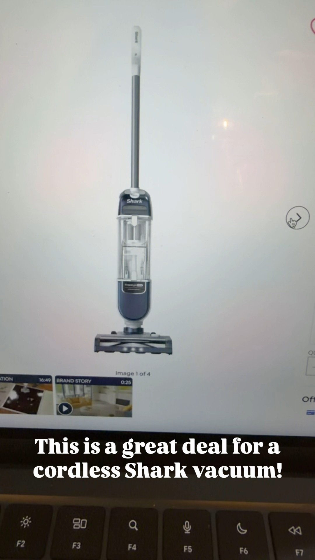Such a great deal for a shark cordless vacuum! Regularly $199, on sale for $139.99 and free shipping! It only weighs 7 pounds, stands upright on its own, swivel steering, bagless, has a headlight, great for pet hair, and works on carpet and bare floors. First time customers can use code WELCOME2026 for an additional $15 off.

#ad @HSN #hsninfluencer #lovehsn

#LTKHome #LTKSaleAlert #LTKmomlife
