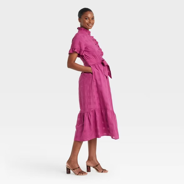 Women's Ruffle Short Sleeve Dress - Who What Wear™ | Target