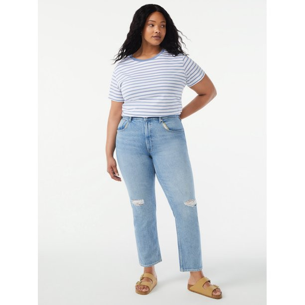 Free Assembly Women's Original 90's Straight Jeans | Walmart (US)