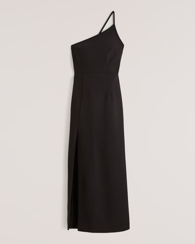 Women's Asymmetrical One-Shoulder Maxi Dress | Women's Dresses & Jumpsuits | Abercrombie.com | Abercrombie & Fitch (US)