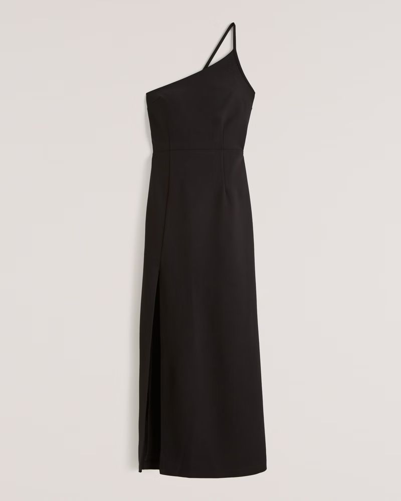 Asymmetrical One-Shoulder Maxi Dress | Abercrombie & Fitch (US)