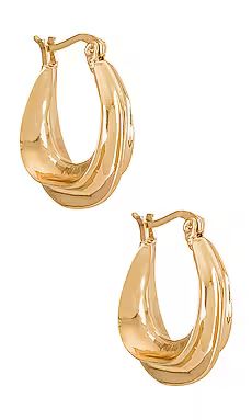 Casa Clara Lennon Hoop in Gold from Revolve.com | Revolve Clothing (Global)