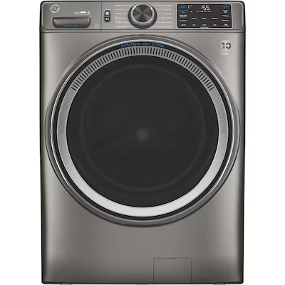 GE UltraFresh Vent System 4.8-cu ft Stackable Steam Cycle Front-Load Washer (Satin Nickel) ENERGY... | Lowe's