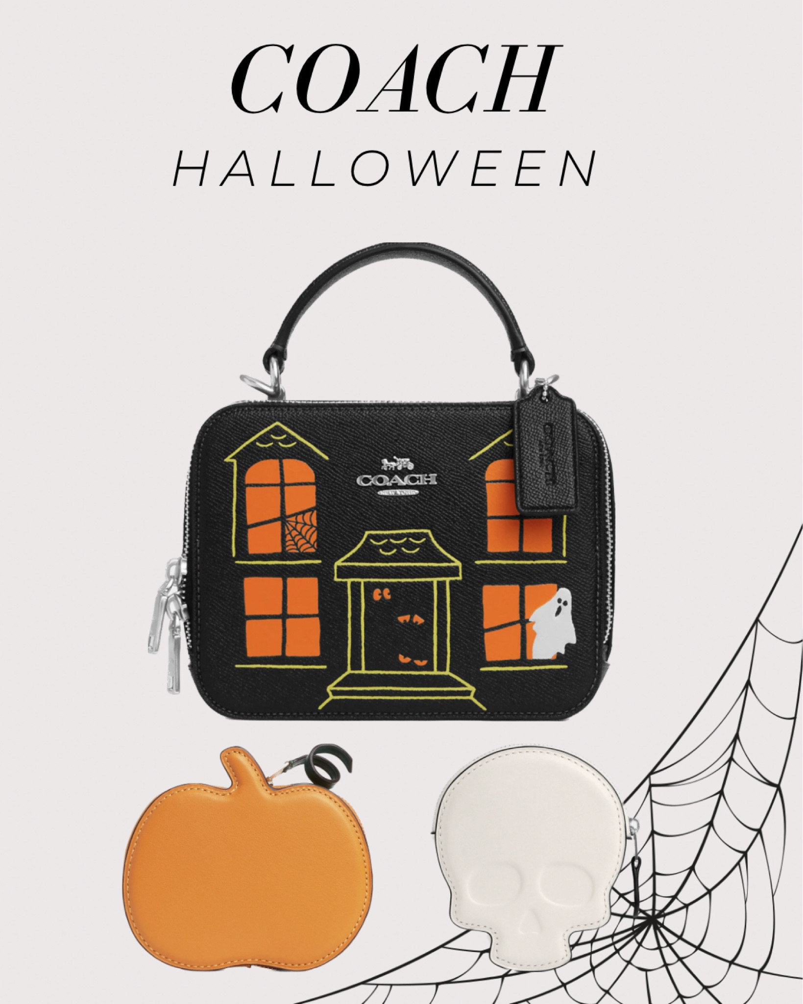 COACH Halloween Purse | How cute is this Haunted House Purse!! I love the little ghost in the window 👻 These two coin purses go perfectly with it! 



Halloween Fall Fashion
Halloween Outfits Halloween Costumes Code Orange Pumpkin Purse Cat Purse Skull Purse

#LTKHalloween
#LTKSeasonal

#LTKHoliday #LTKHalloween #LTKitbag