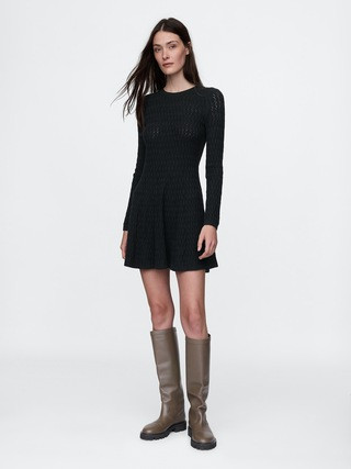 CashSoft Pointelle Mini Sweater Dress | Gap (CA)