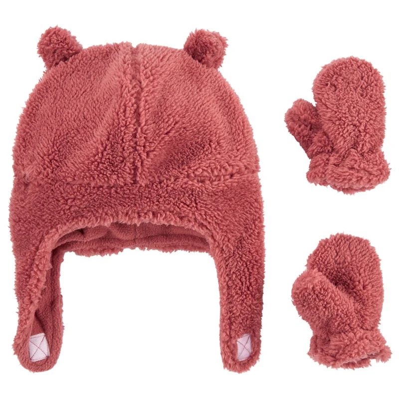 Baby 2-Pack Sherpa Hat & Mittens | Carter's