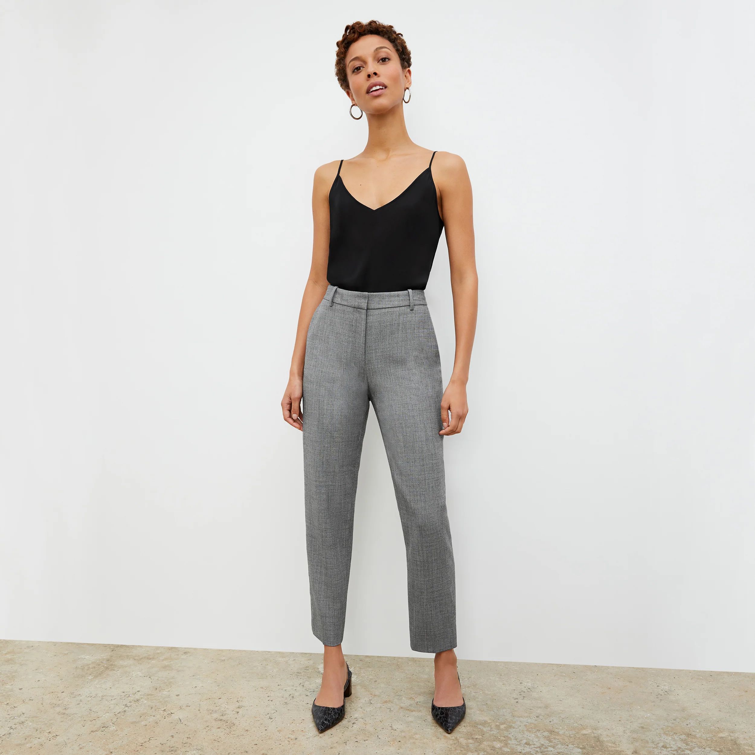 Mejia Pant - Sharkskin :: Black / White | MM LaFleur