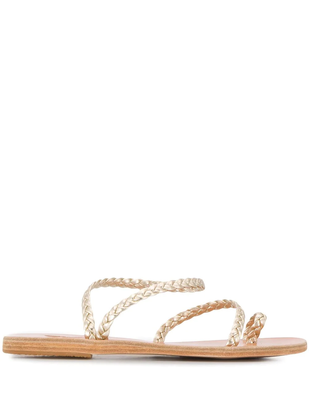 Ancient Greek Sandals Eleftheria braided sandals - Gold | Farfetch Global