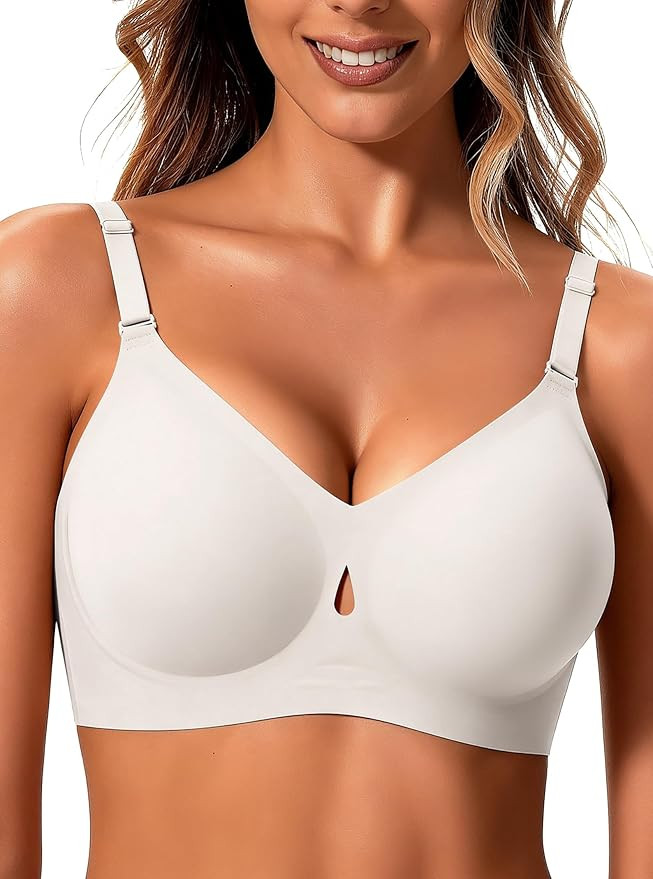Jelly Wireless Bras for Women Sexy Comfortable Bra Bralettes No Underwire Gel Gelly Push Up Every... | Amazon (US)