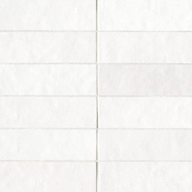 Bedrosians Cloe 76-Pack White 2-1/2-in x 8-in Glossy Ceramic Subway Wall Tile | Lowe's