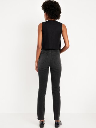 High-Waisted Wow Straight Ankle Jeans | Old Navy (CA)