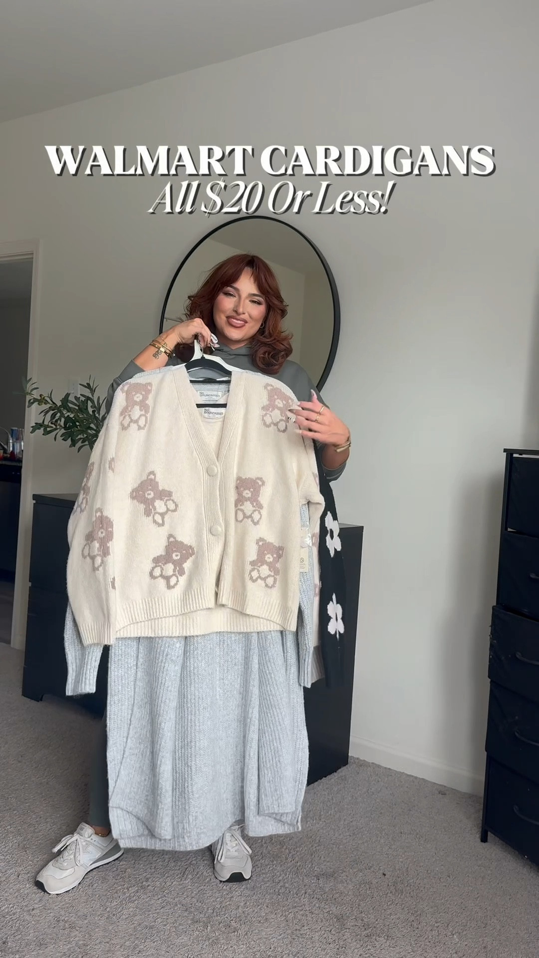 Walmart cardigans | fall cardigans | fall outfits |

Outfit 1
Cardigan: L 
Skort: XL
Tank top: XL 

Outfit 2
Leggings: XL
Tank top: XL 
Cardigan: L

Outfit 3
Leggings: XL this pair is almost sold out so I linked a similar one 
Cardigan: L
Tank top: XL 

Outfit 4
Jeans: 16 regular 
Cardigan: L
Tank top: XL 
Glasses are prescription from AmericasBest 


#LTKFindsUnder50 #LTKStyleTip #LTKMidsize