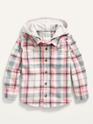 Unisex 2-in-1 Hooded Flannel Shirt for Toddler | Old Navy (US)