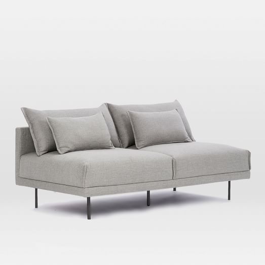 Halsey Armless Sofa (70") | West Elm (US)