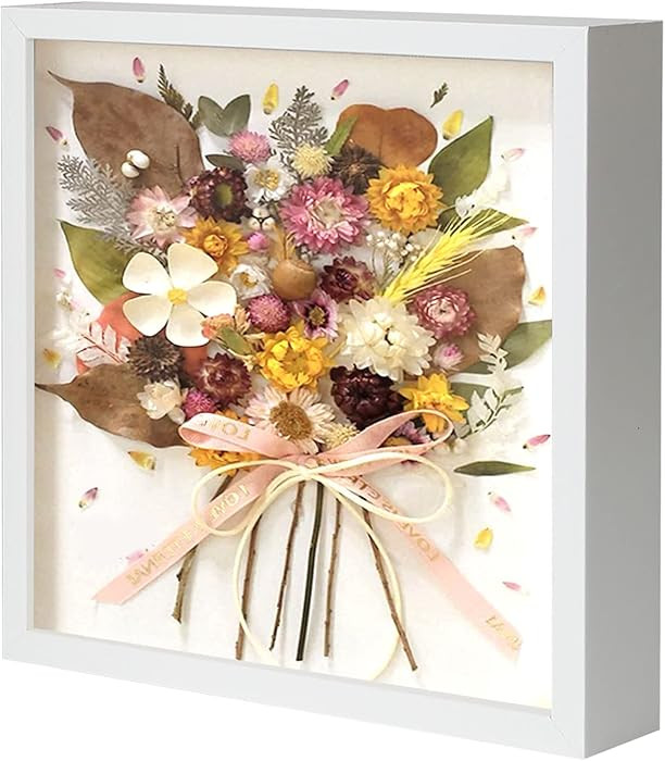 Muzilife 12x12 Shadow Box Picture Frame with Linen Board - Deep Wood & Tempered Glass Display Cas... | Amazon (US)