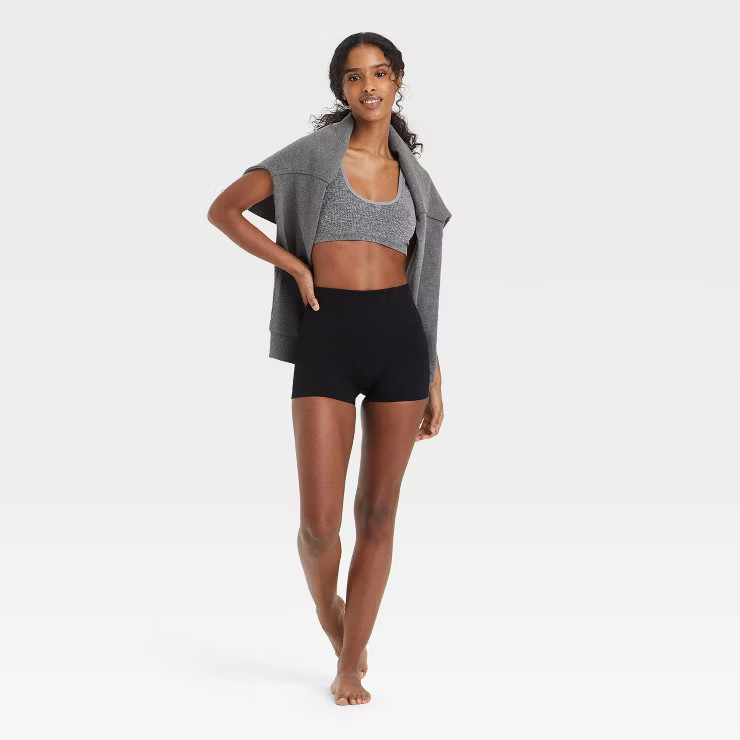 Women's Ribbed Seamless Bike Shorts - Colsie™ | Target