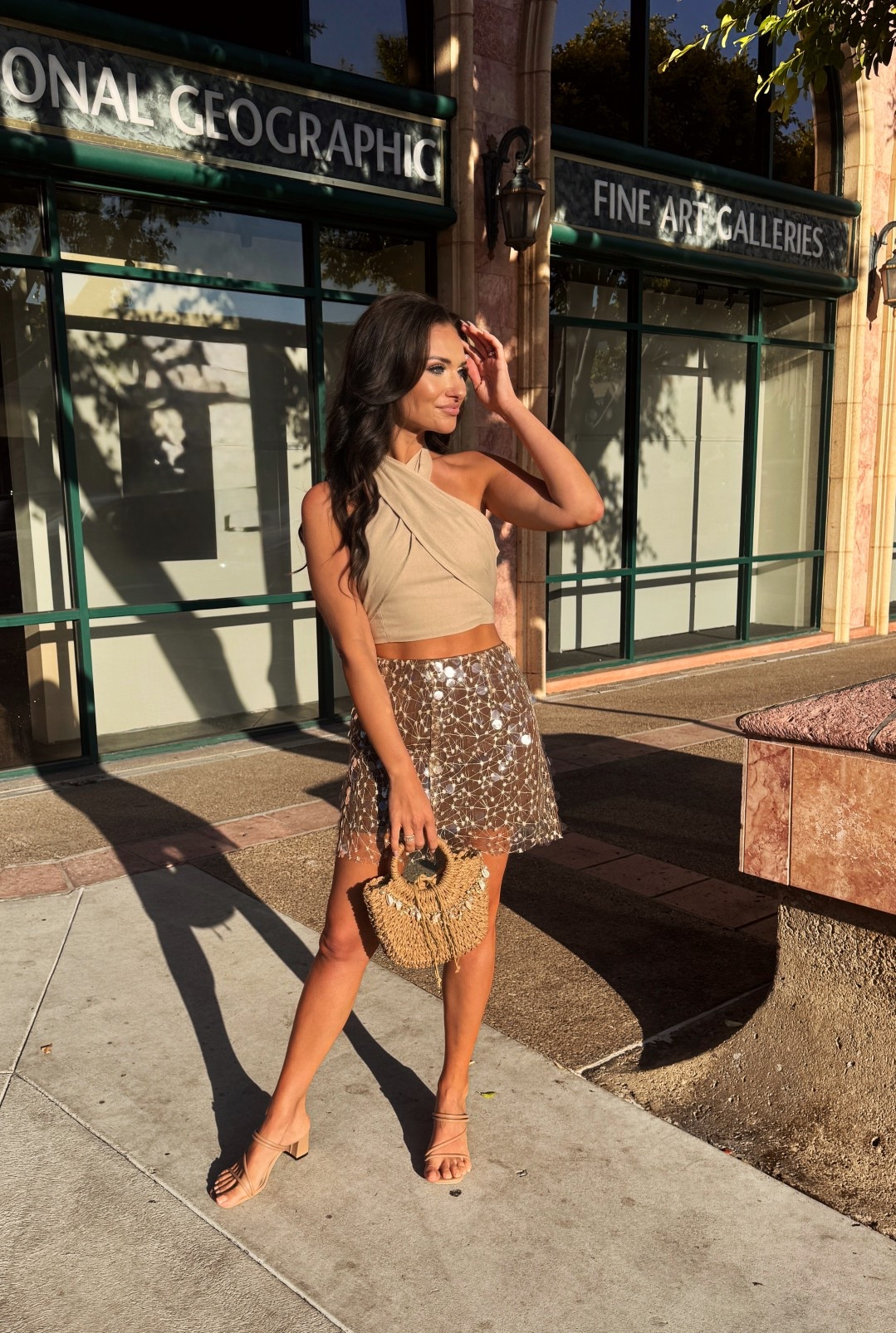 Having a neutrals moment 🤎 This top can be tied multiple ways and comes in a few colors. My skirt is so fun, under $15 and comes in a few colors too! Also adding my bag and shoes here - both under $20 and come in a few colors! 

Neutral ootd
Sequin skirt
Birthday outfit
Travel style 

#LTKootd #LTKTravel #LTKSeasonal 

#LTKTravel #LTKootd #LTKFestival