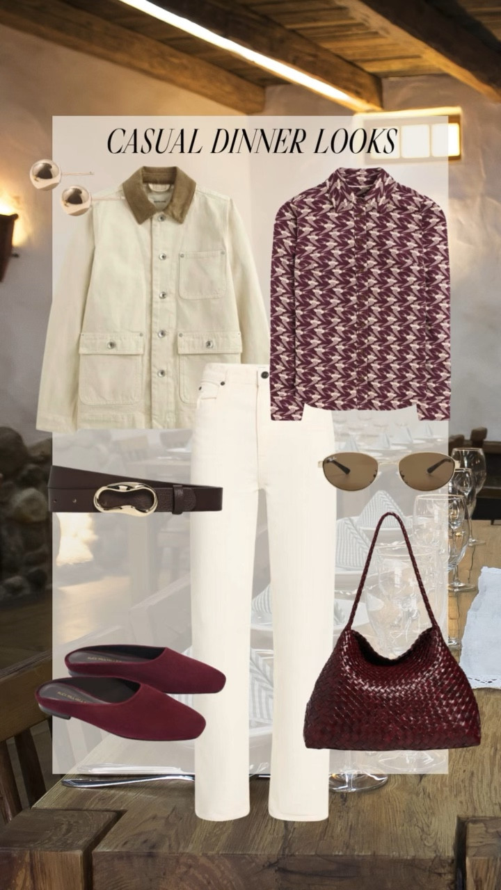 ✨Casual Dinner Looks✨
You know those days when you’ve lived in workout gear but suddenly need to look pulled together for dinner with family or friends? These are the easy, polished outfits I reach for. Comfortable, effortless, and chic—without feeling fussy.

Think denim + elevated tops, a great jacket, a touch of gold jewelry, and shoes you can actually walk in. Perfect for when you want to look like you tried (without really trying 😉).

#LTKOver40 #LTKShoeCrush #LTKStyleTip