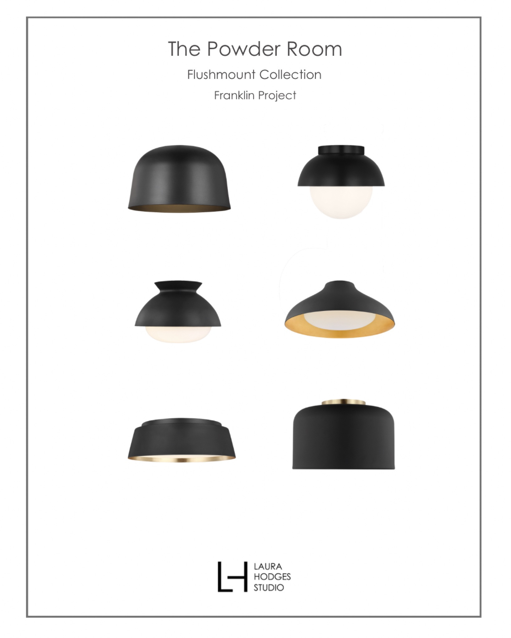 Matte black flush mount fixtures we love!