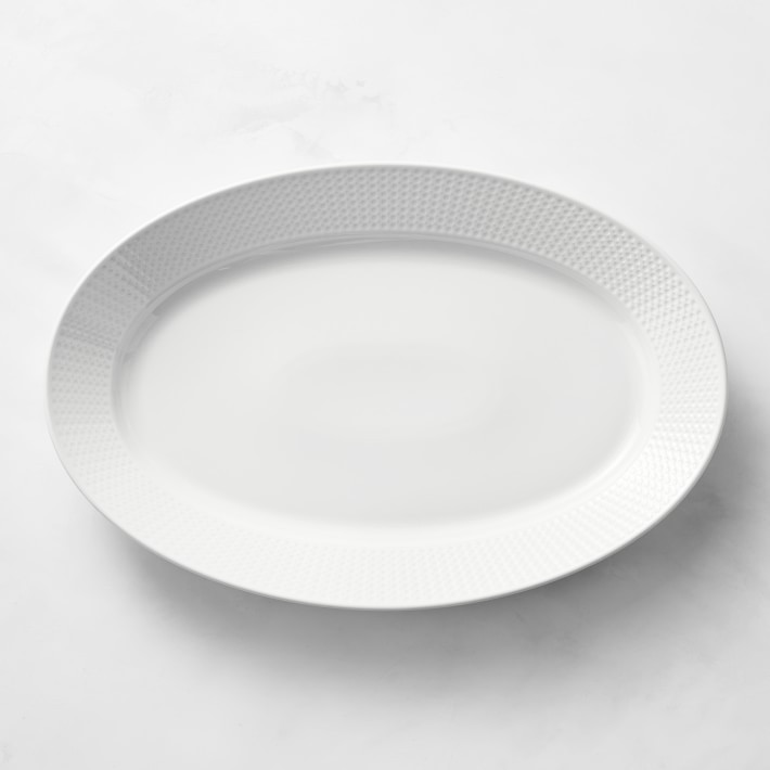 Pillivuyt Perle Porcelain Large Oval Platter | Williams-Sonoma