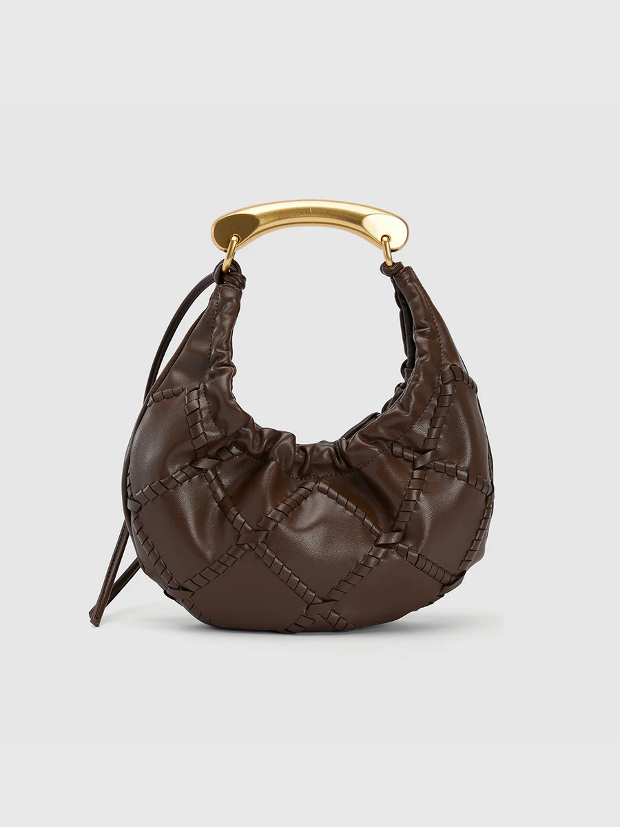 Vegan Leather Crescent Handbag | Urban Revivo