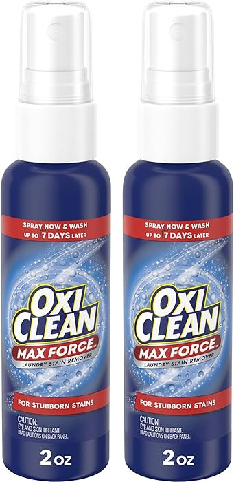OxiClean Max Force Laundry Stain Remover Spray, Newborn & Baby Essentials, Travel & On-The-Go Sta... | Amazon (US)
