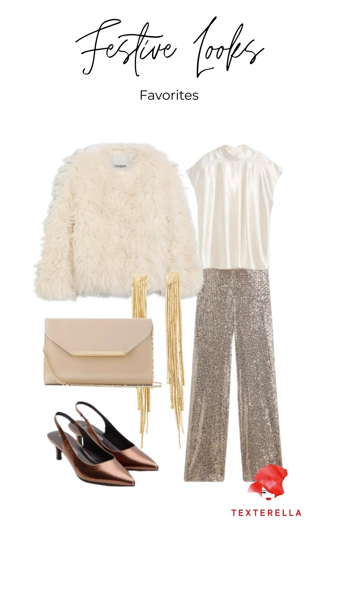 Festliches Winter Outfit: Teddy Mantel, Pailletten & Gold

#LTKwinter #LTKdeutschland #LTKfestive