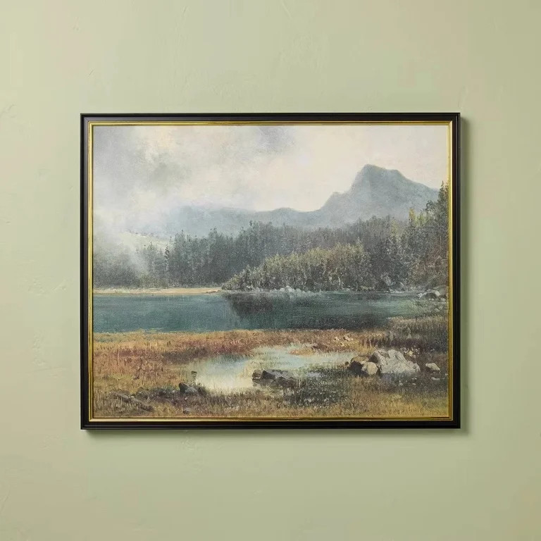20"x24" Horizontal Landscape Mountain Framed Wall Art - Hearth & Hand with | Walmart (US)