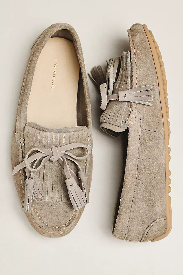 Tassel Suede Moccasins | Anthropologie (US)