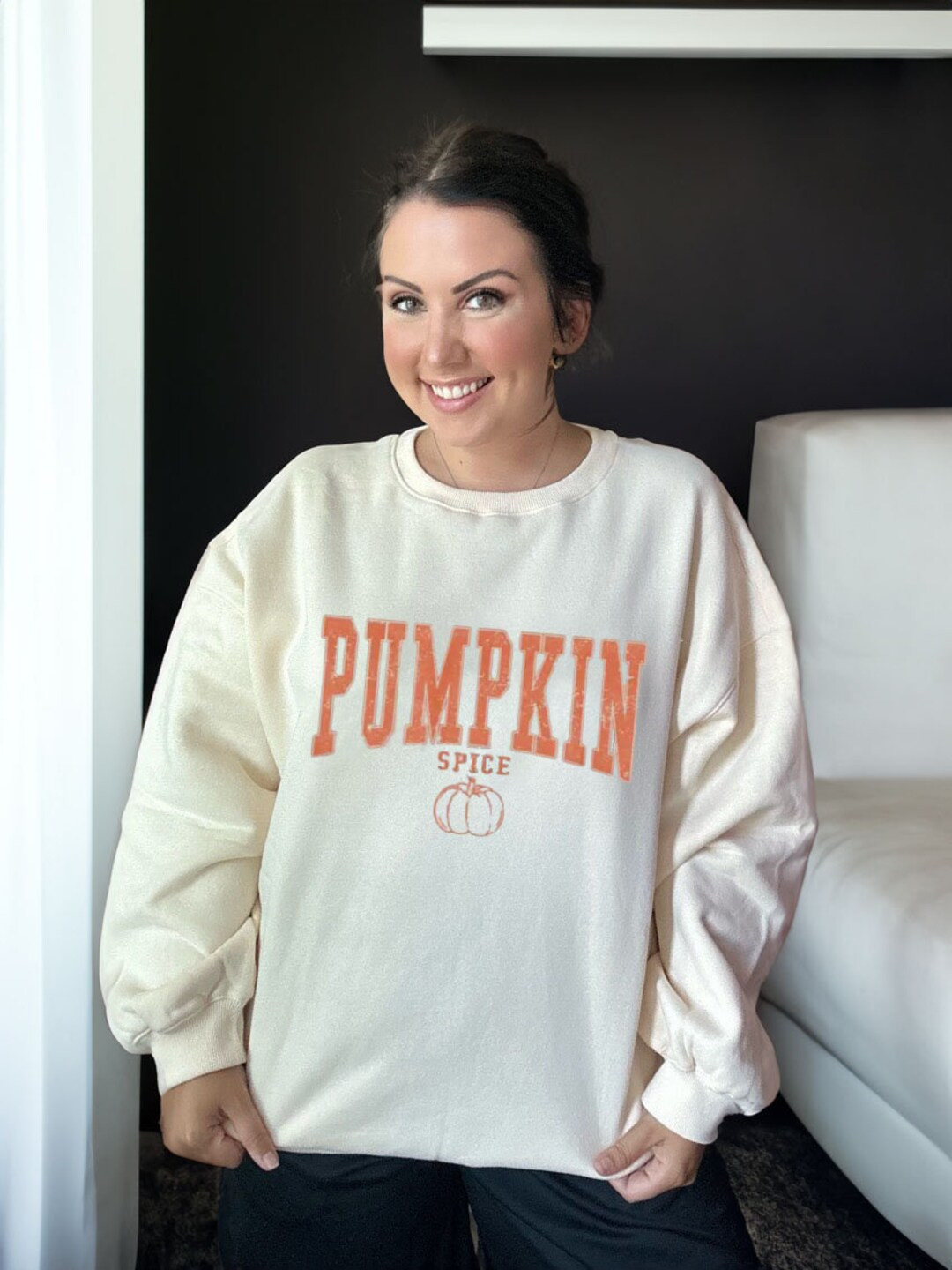 Pumpkin Spice Distressed Sweatshirt  Fall Shirt pumpkin - Etsy | Etsy (US)