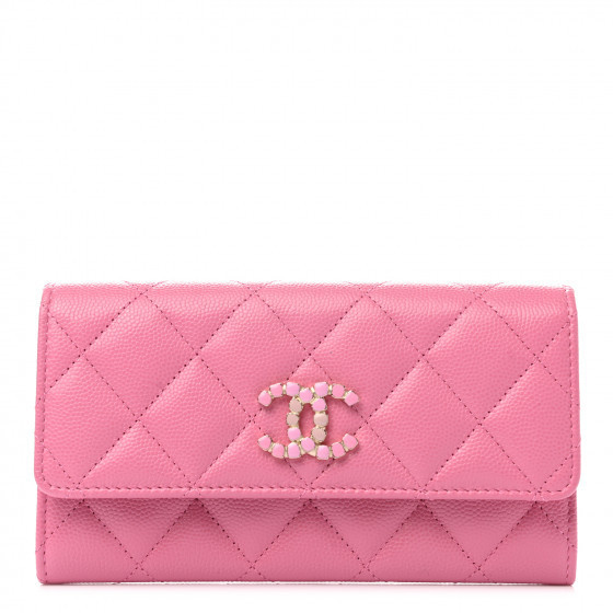CHANEL

Caviar Pearl Quilted Coco Candy Wallet Pink | Fashionphile