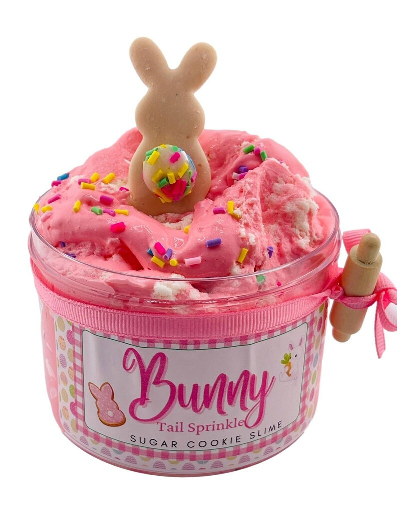 Easter Gift for Kids, Pink Bunny Tail Butter Slime, Strawberry Slay Slime, Easter Basket Filler T... | Etsy (US)