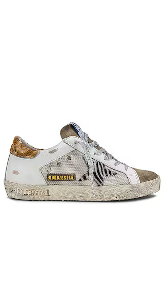 Superstar Sneaker in Light Silver, White, Taupe, Zebra, & Haze Leopard | Revolve Clothing (Global)