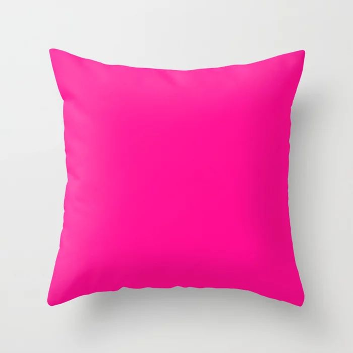 The Best Fuschia of them All Throw Pillow | Society6