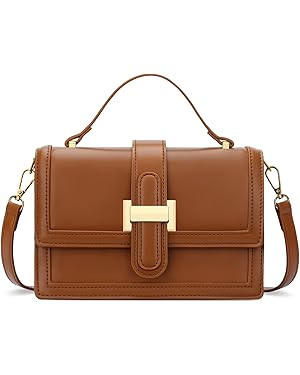 KKXIU Crossbody Bags for Women - Top Handle Purses for Lady, Leather Handbags Shoulder Clutch wit... | Amazon (US)