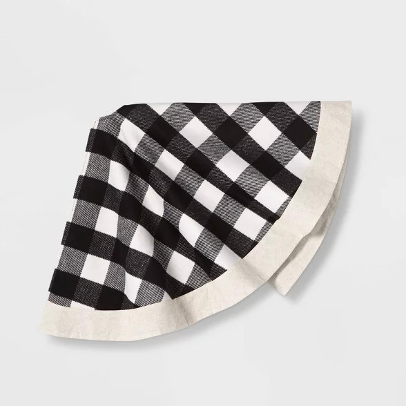 Buffalo Plaid Tree Skirt Black/Ivory - Wondershop™ | Target