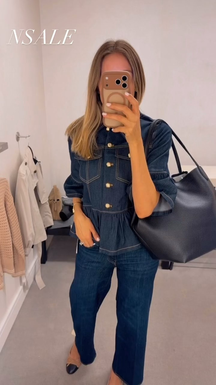 Fall outfits women 
Gorgeous denim on denim, love it so much 
Fits true to size

#LTKU #LTKOver40 #LTKootd