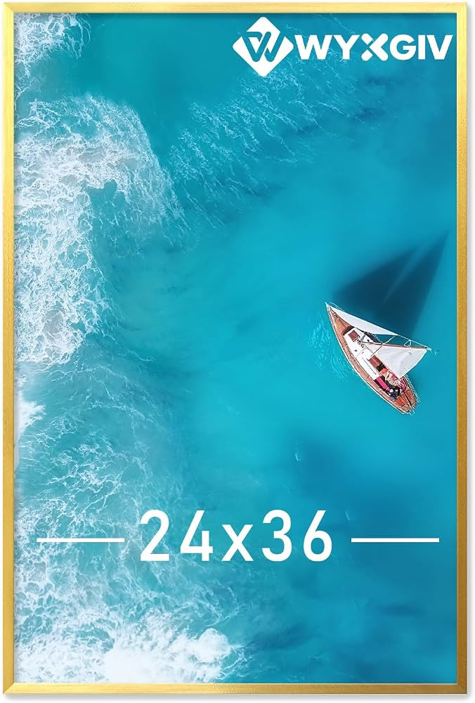 Gold 24x36 Picture Frame Lightweight yet Durable Frame Wall Hanging | Amazon (US)