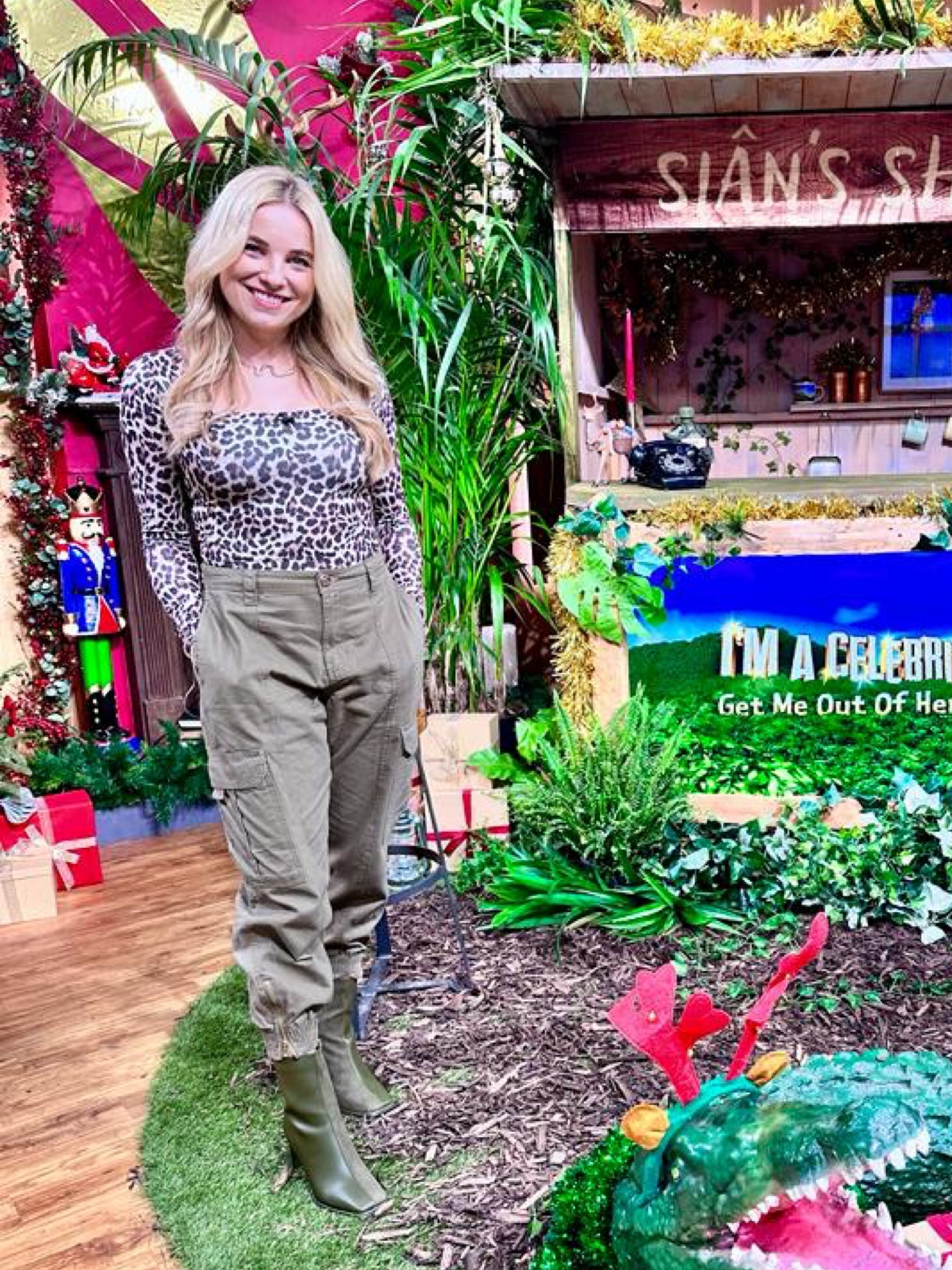 Leopard print bodysuit, gold serpent necklace, Heavenly London, gold necklace, green cargos, cargo trousers, river island, neutral outfit, green boots 

#LTKeurope #LTKstyletip #LTKSeasonal
