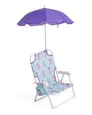 Toddler Mermaid Beach Chair With Umbrella | Marshalls