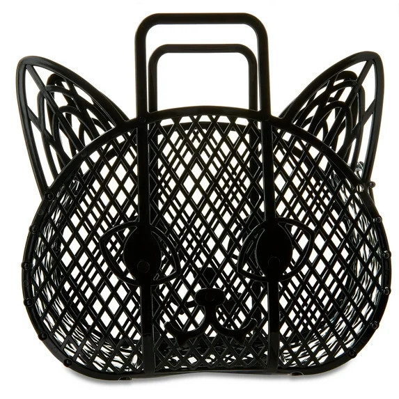 Cat Boo Basket, Black, 10", Halloween by Way To Celebrate | Walmart (US)