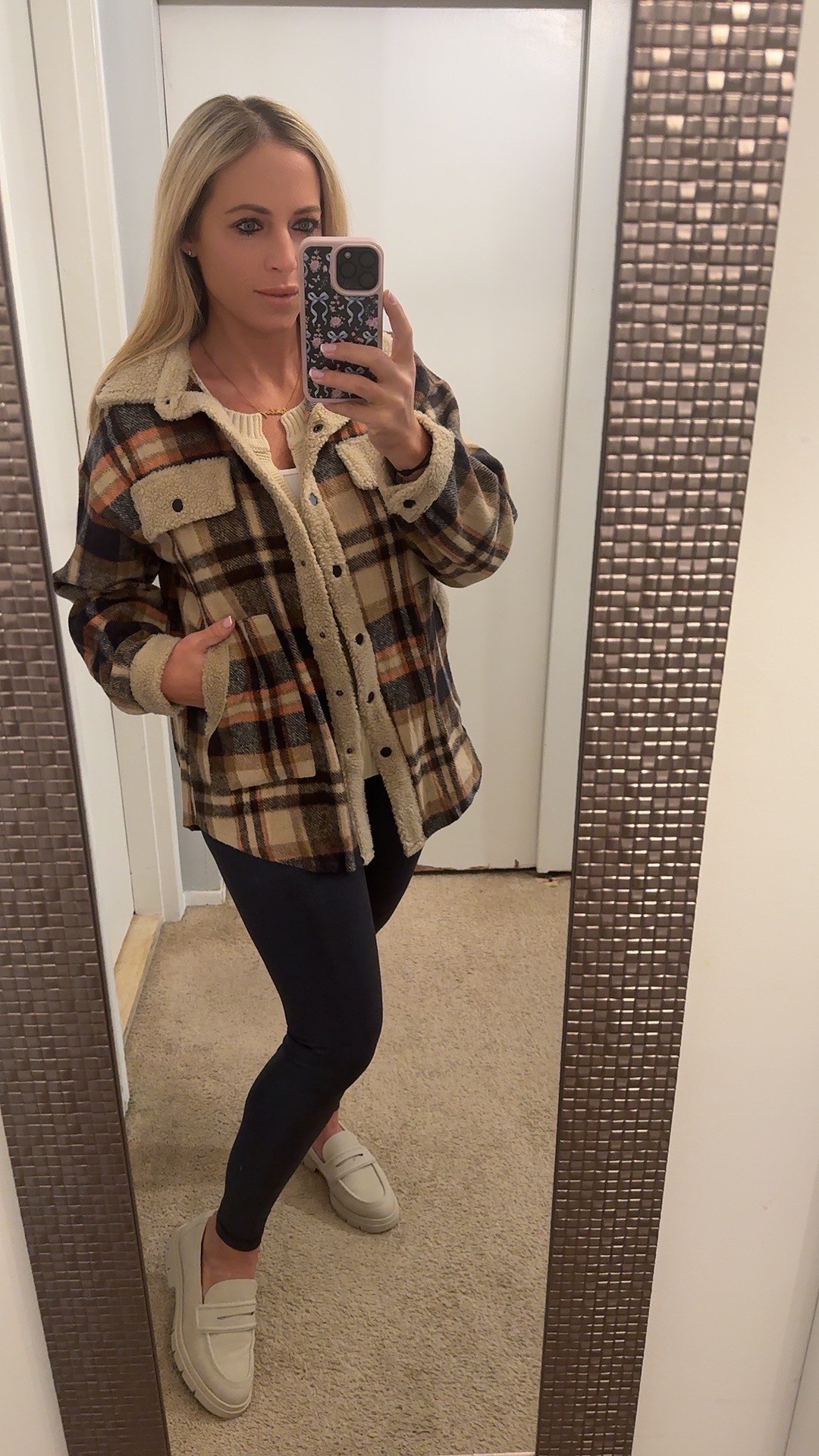 Shacket outfit. Shacket style.
Amazon fashion. Plaid shacket. Casual outfit. Loafers. 



#LTKSeasonal #LTKMidsize #LTKFindsUnder50