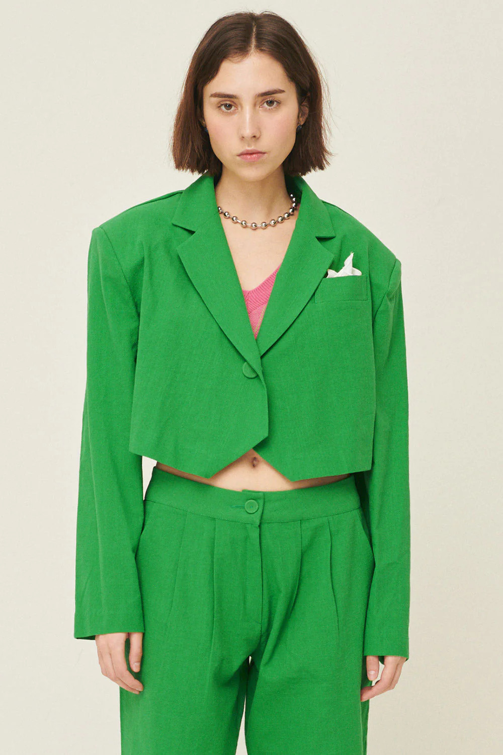 Sabrina Cropped Handkerchief Blazer | Storets (Global)