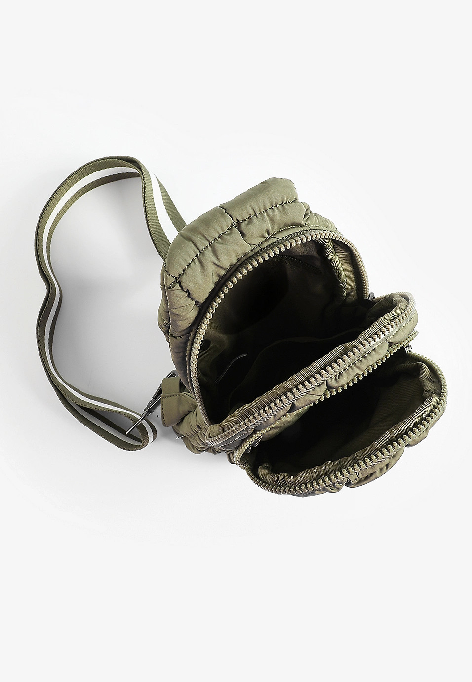 Quilted Nylon Puffer Sling Bag | Maurices