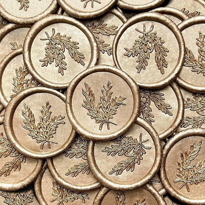 50pcs Handmade Envelope Seals Self-Adhesive Wax Stickers for Wedding Party Invitations, Envelope,... | Amazon (US)