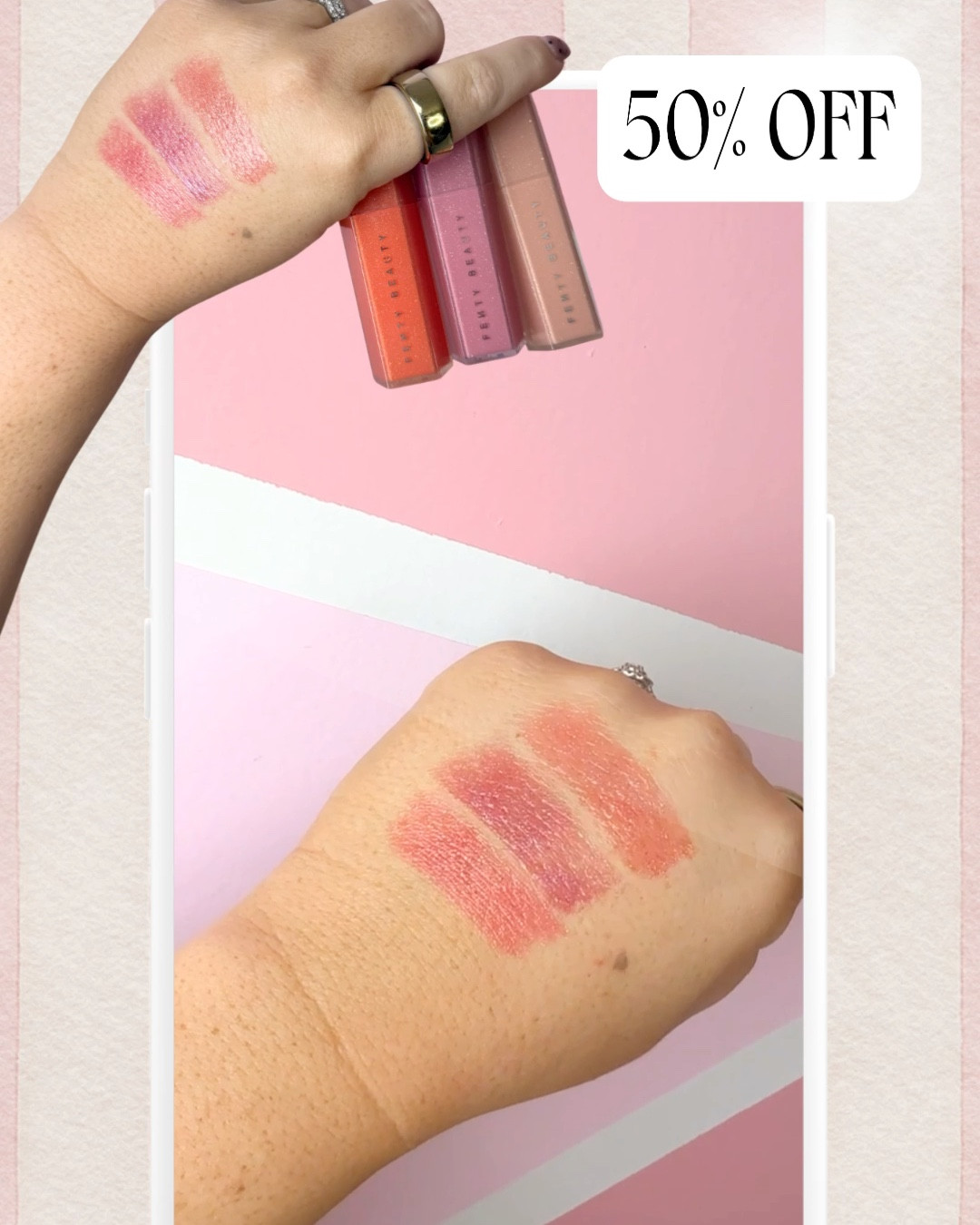 ULTA 21 Days of Beauty Steals of the Day 😍 the Fenty Shimmer Gloss Bomb Stix are soooo pretty especially for summer! I love the Medicube toner pads for evening skin tone and light exfoliation! And the Vacation Whipped Sunscreen is 10/10 🙌🏼☀️

#LTKSpringSale #LTKSaleAlert #LTKBeauty