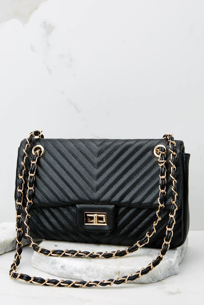 Fashion Babe Black Bag | Red Dress 