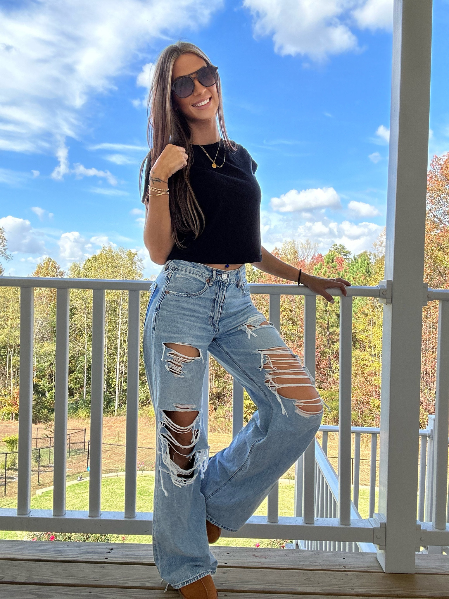 These baggy AE jeans are on sale!! I’d say to size down 1 size. Love these & always get so many compliments on them. 

#LTKsalealert #LTKfindsunder100 #LTKstyletip